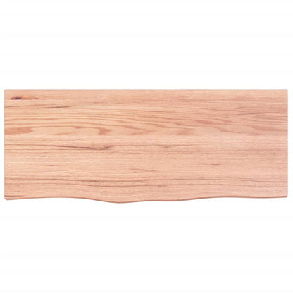Prateleira de parede 100x40x(2-4) cm carvalho tratado castanho