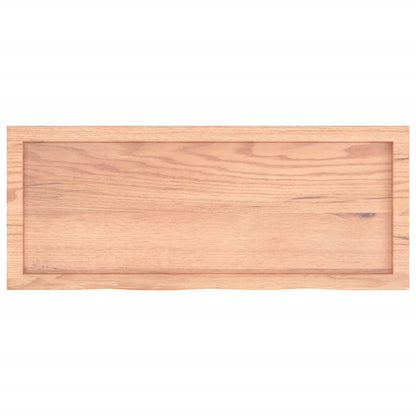 Prateleira de parede 100x40x(2-4) cm carvalho tratado castanho