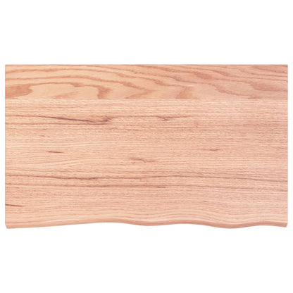 Prateleira de parede 100x60x2cm carvalho tratado castanho-claro