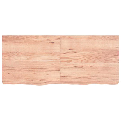 Prateleira de parede 140x60x(2-6) cm carvalho tratado castanho