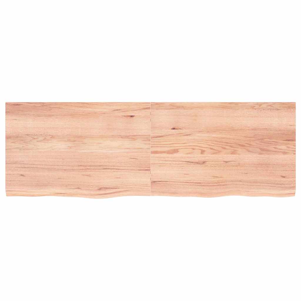 Prateleira de parede 180x60x(2-4) cm carvalho tratado castanho