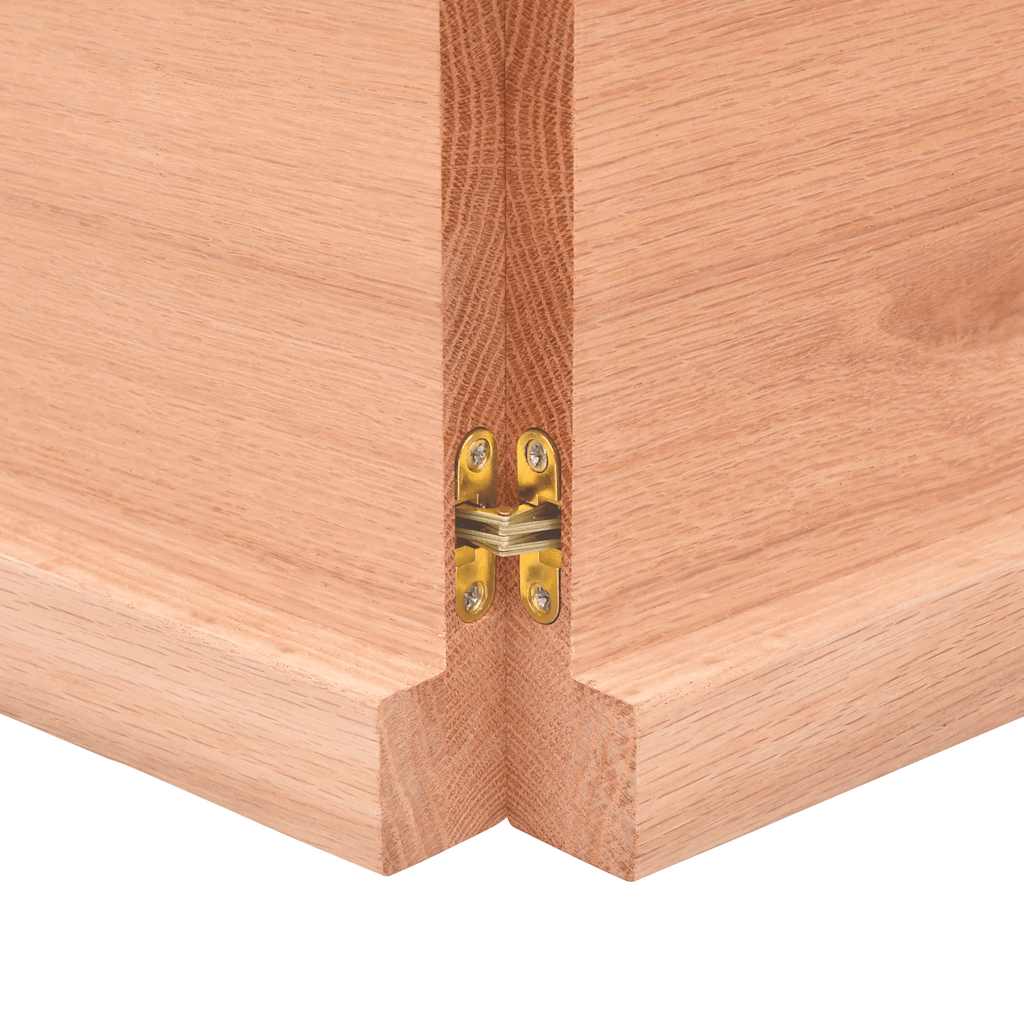 Prateleira de parede 180x60x(2-4) cm carvalho tratado castanho
