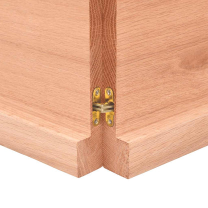 Prateleira de parede 180x60x(2-4) cm carvalho tratado castanho