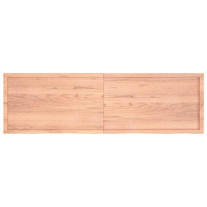 Prateleira de parede 200x60x(2-6) cm carvalho tratado castanho