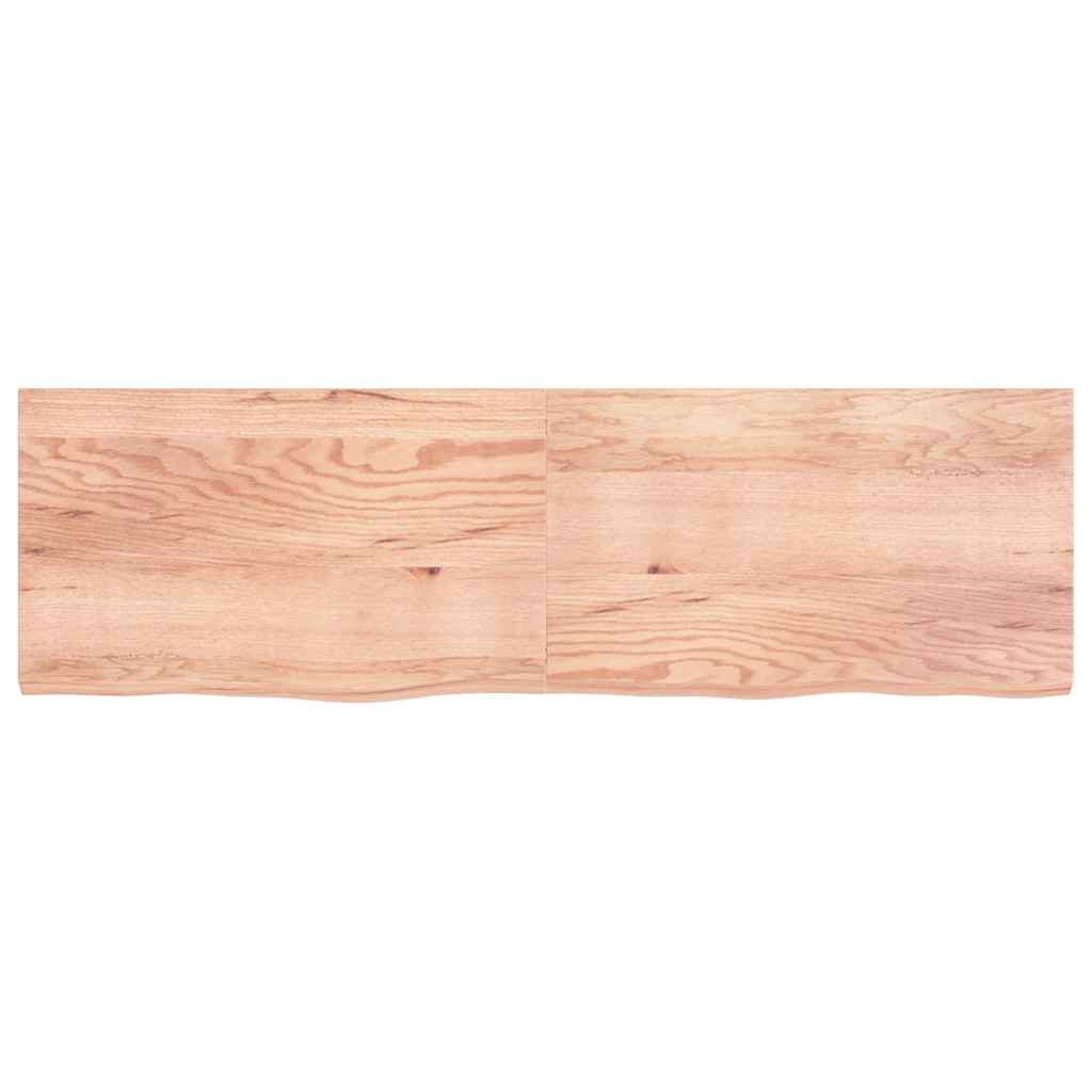 Prateleira de parede 200x60x(2-6) cm carvalho tratado castanho