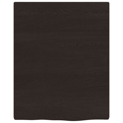 Prateleira de parede 40x50x2cm carvalho tratado castanho-escuro
