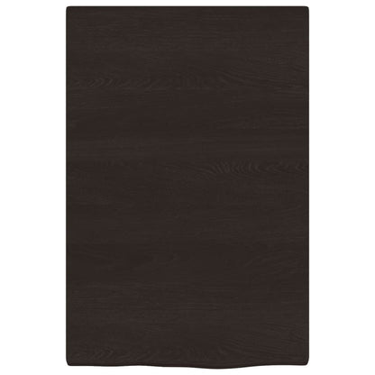 Prateleira de parede 40x60x2cm carvalho tratado castanho-escuro