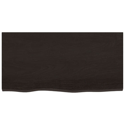 Prateleira de parede 80x40x2cm carvalho tratado castanho-escuro