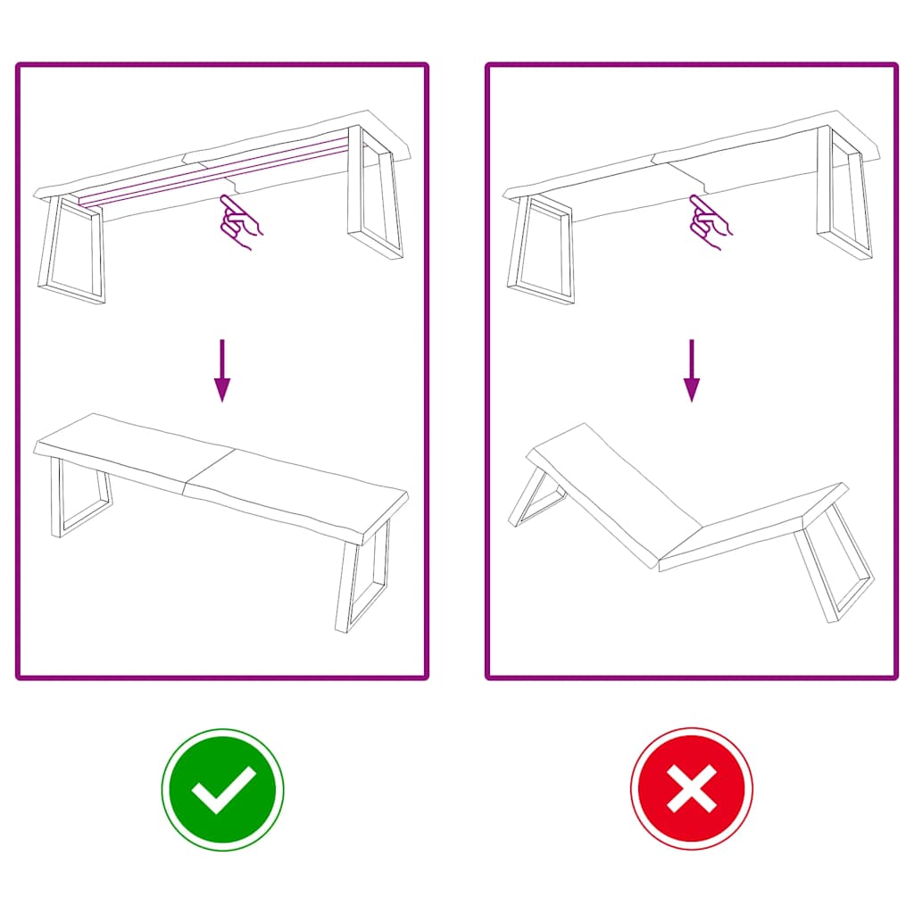 Tampo de mesa com bordas vivas maciço tratado castanho-escuro