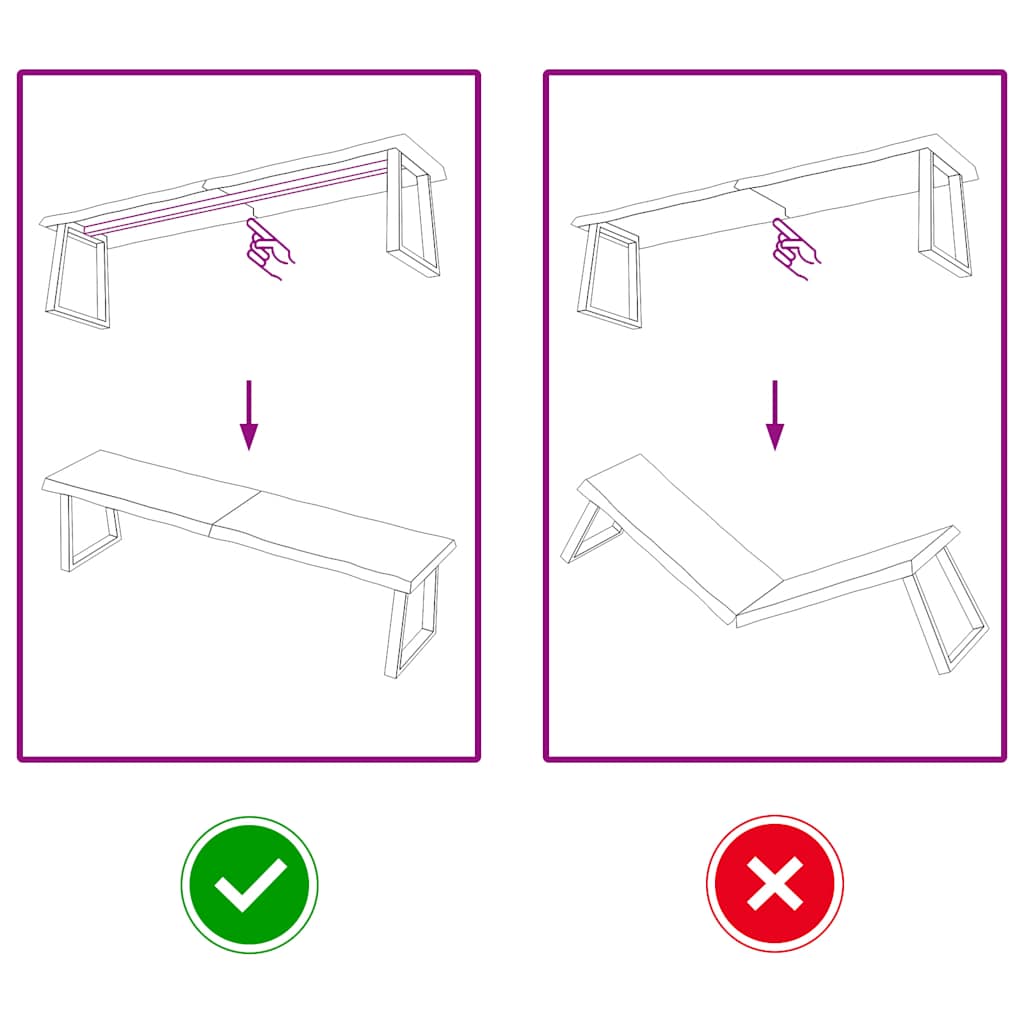 Tampo de mesa com bordas vivas maciço tratado castanho-escuro