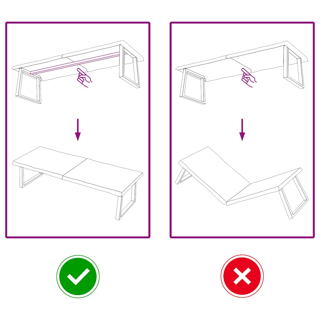 Tampo de mesa com bordas vivas maciço tratado castanho-escuro