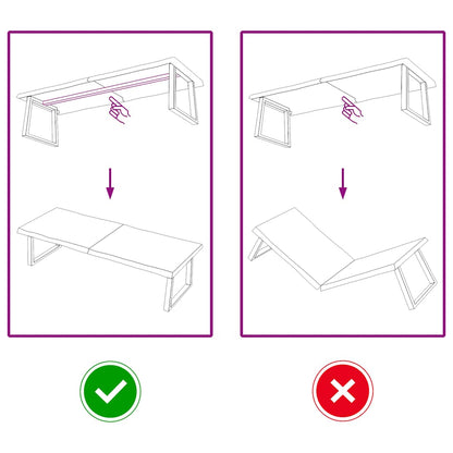 Tampo de mesa com bordas vivas maciço tratado castanho-escuro