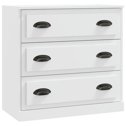 Aparadores 3 pcs madeira processada branco