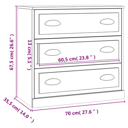 Aparadores 2 pcs derivados de madeira branco