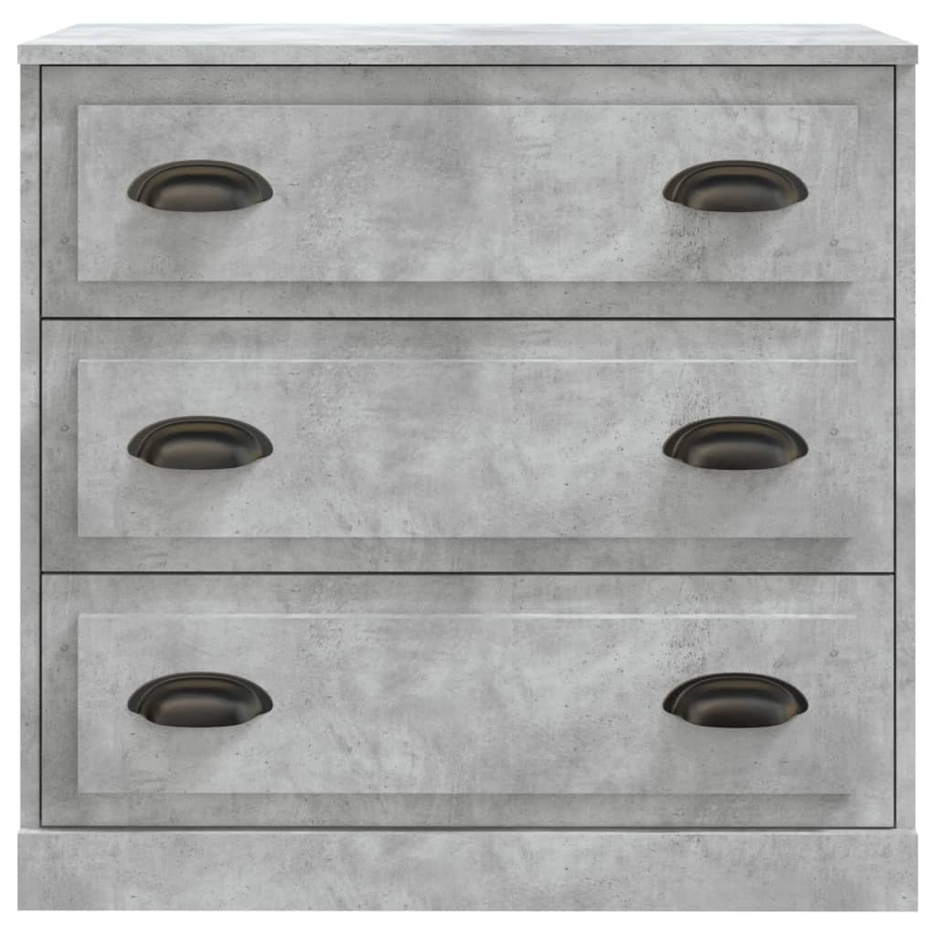 Aparadores 2 pcs derivados de madeira cinzento cimento