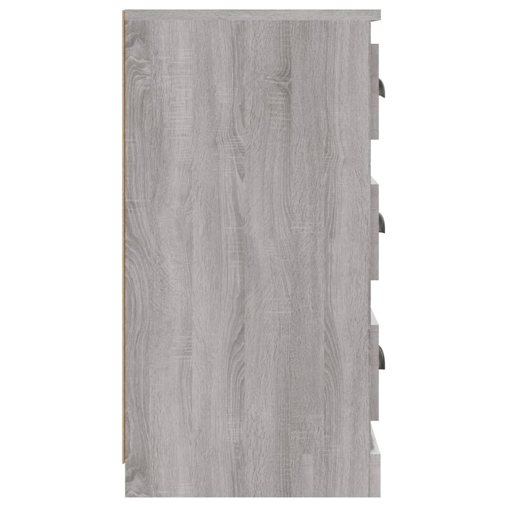 Aparadores 2 pcs derivados de madeira cinzento sonoma