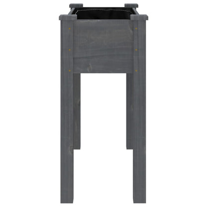 Vaso/floreira c/ forro 71x37x76 cm madeira de abeto maciça