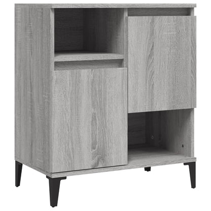 Aparadores 2 pcs 60x35x70 cm derivados madeira cinza sonoma