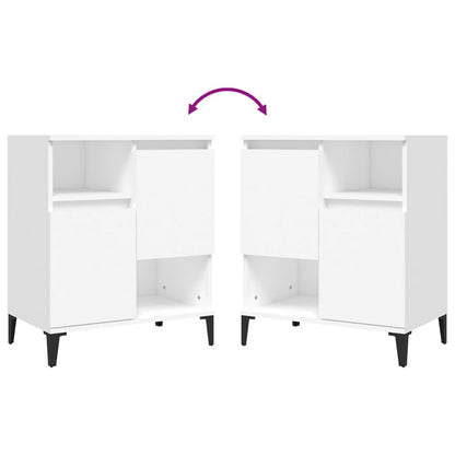 Aparadores 3 pcs 60x35x70 cm derivados de madeira branco