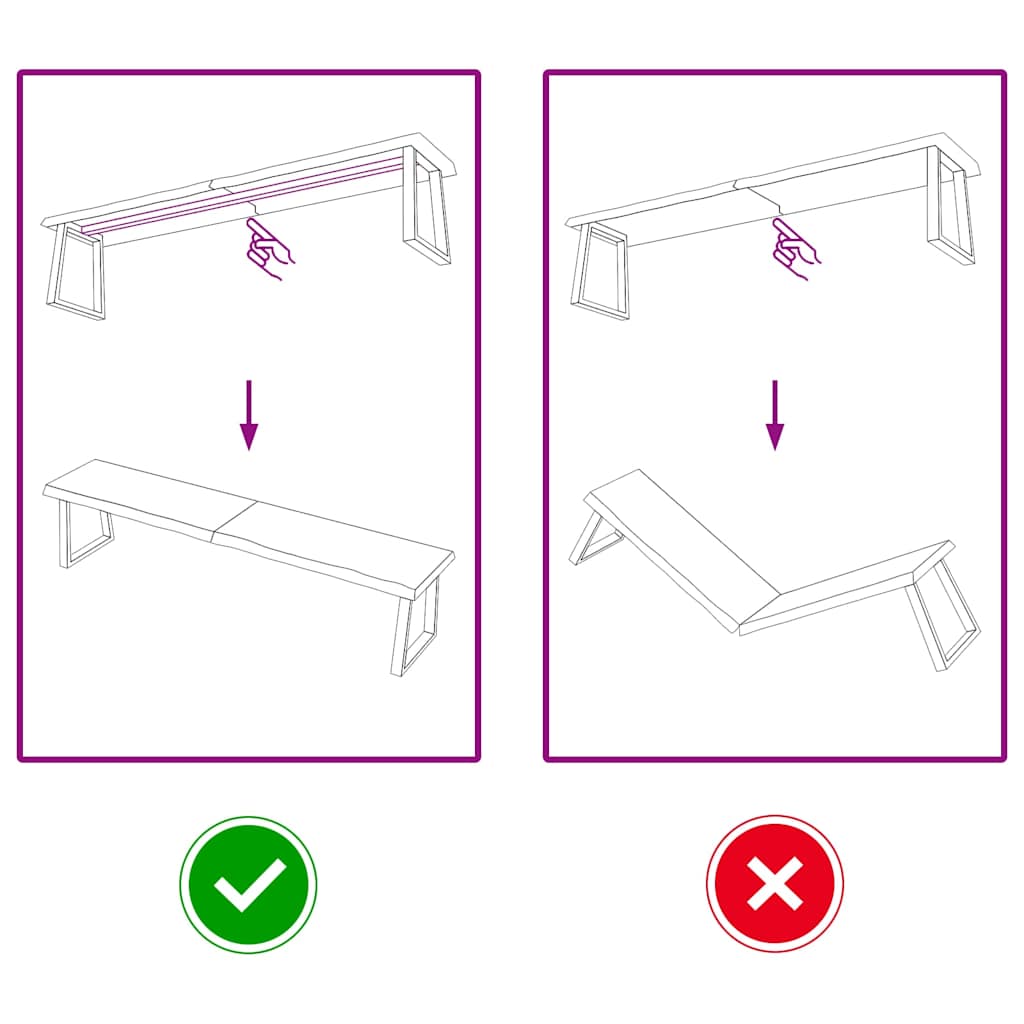 Tampo de mesa 180x40x(2-6) cm carvalho tratado castanho-escuro