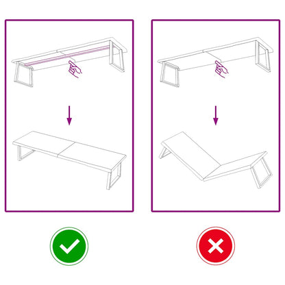 Tampo de mesa 200x60x(2-4) cm carvalho tratado castanho-escuro
