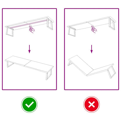 Tampo de mesa 220x50x(2-6) cm carvalho tratado castanho-escuro
