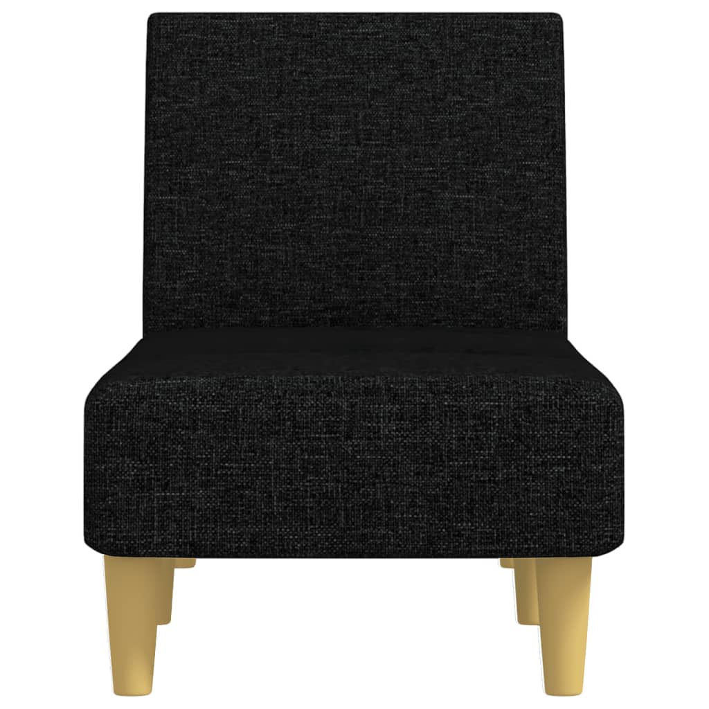 Chaise longue tecido preto