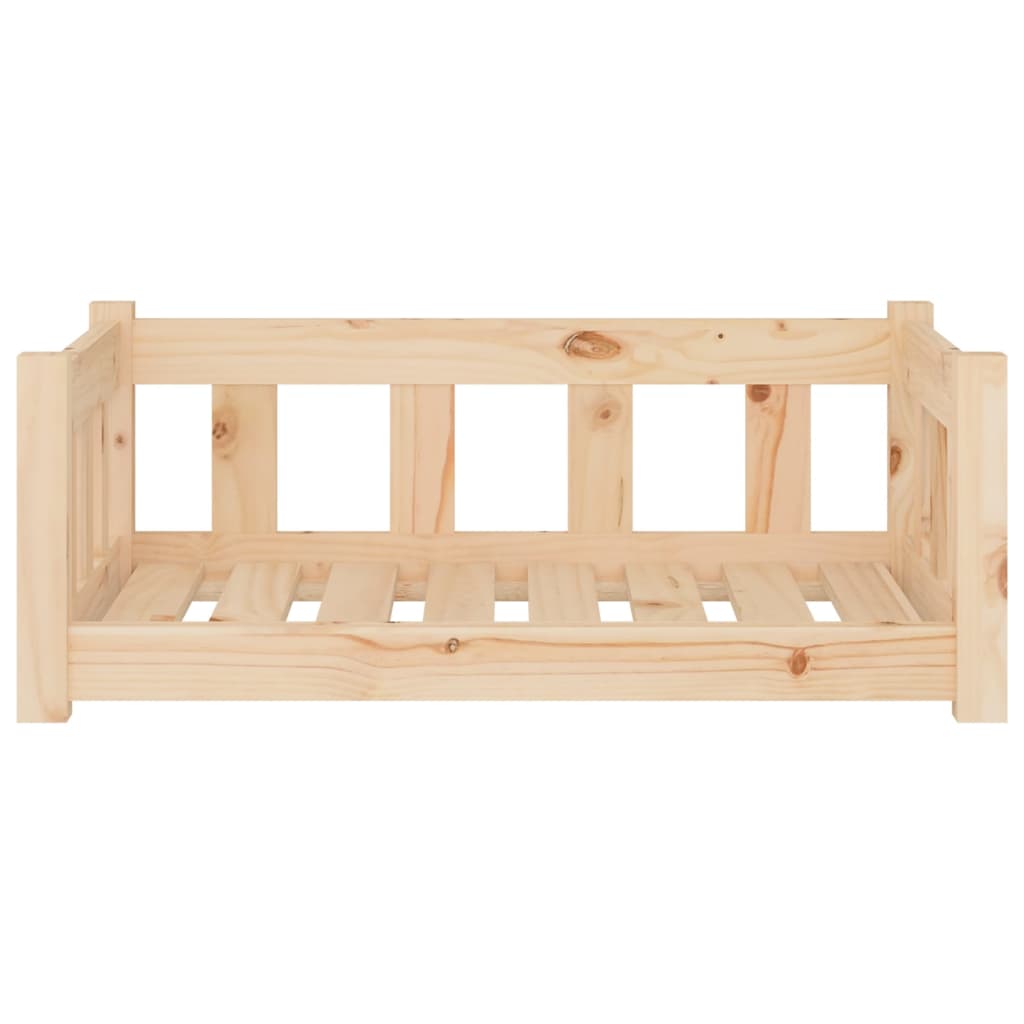 Cama para cães 75,5x55,5x28 cm Madeira maciça de pinho