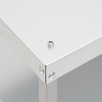 Defumador com mesa aço galvanizado