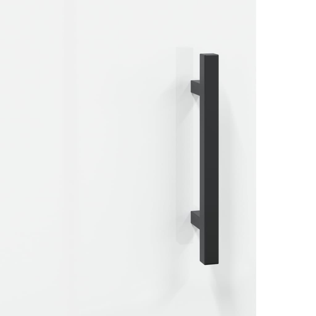 Aparador 69,5x34x90 cm madeira processada branco brilhante