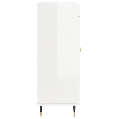 Aparador 69,5x34x90 cm madeira processada branco brilhante