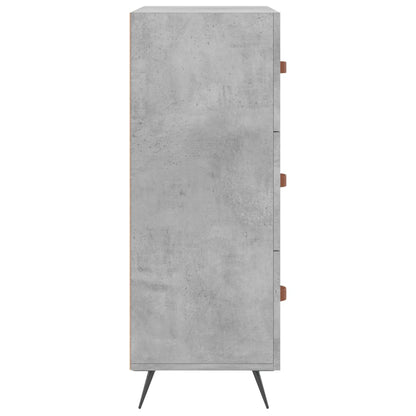 Cómoda 69,5x34x90 cm derivados de madeira cinzento cimento