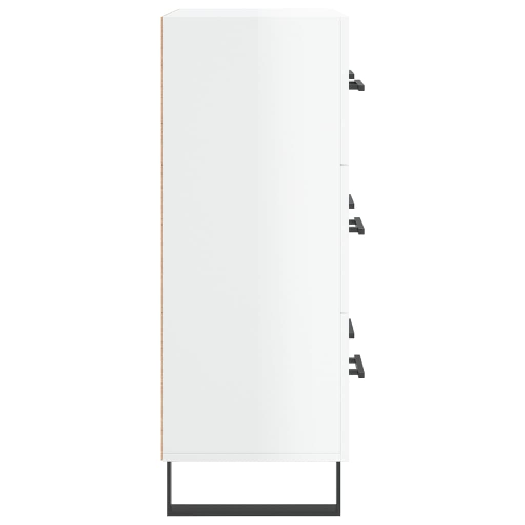 Aparador 69,5x34x90 cm madeira processada branco brilhante