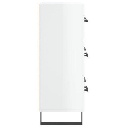 Aparador 69,5x34x90 cm madeira processada branco brilhante