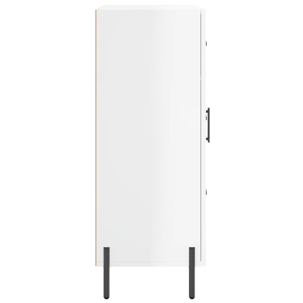 Aparador 69,5x34x90 cm madeira processada branco brilhante