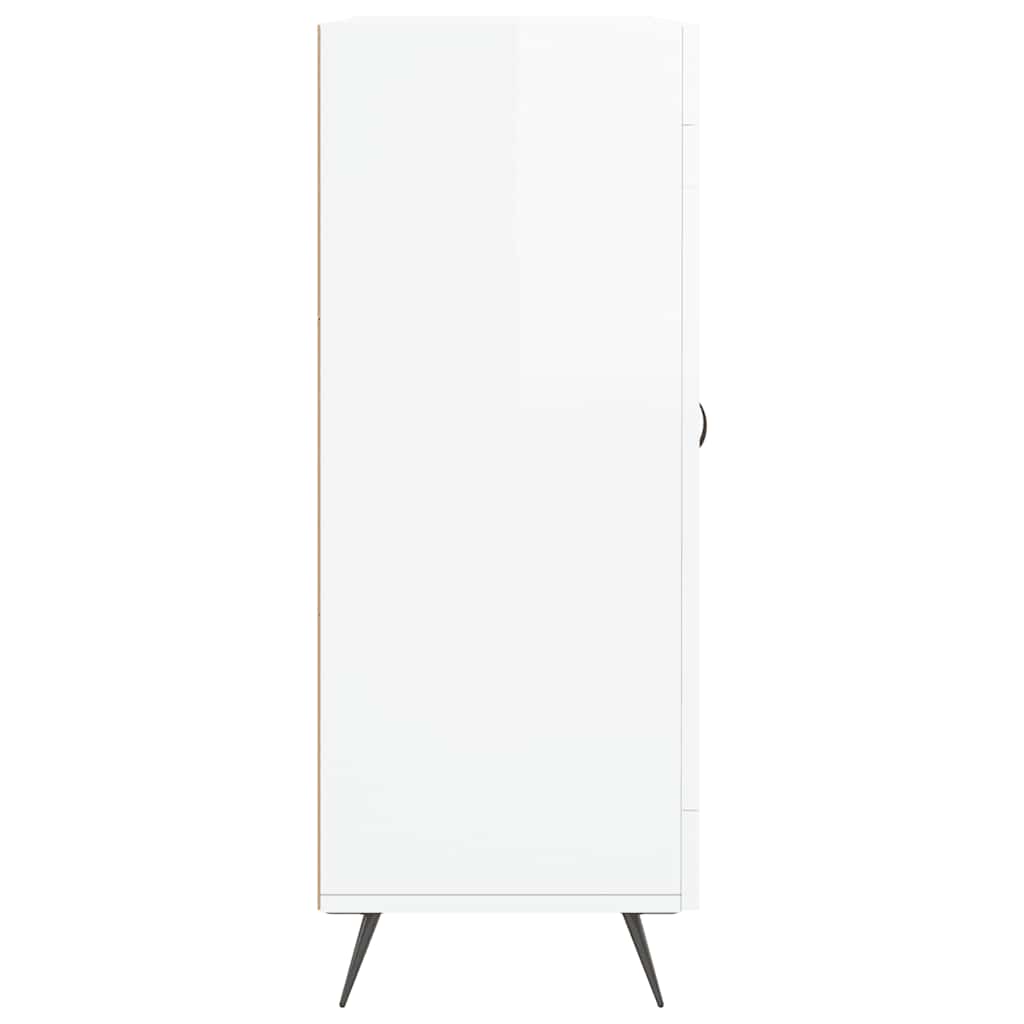 Aparador 69,5x34x90 cm madeira processada branco brilhante