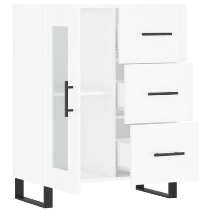 Aparador 69,5x34x90 cm madeira processada branco brilhante