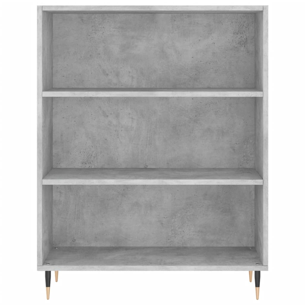 Estante 69,5x32,5x90 cm derivados de madeira cinzento cimento
