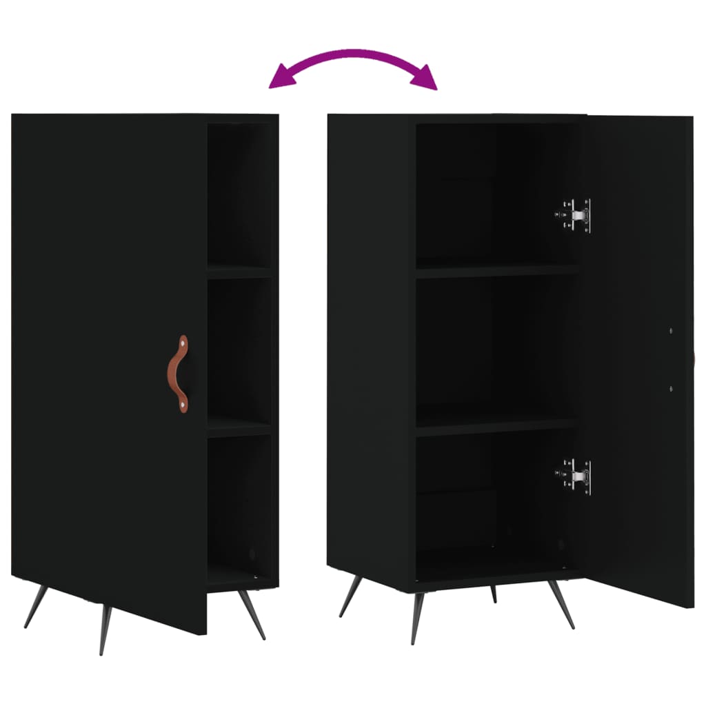 Aparador 34,5x34x90 cm derivados de madeira preto