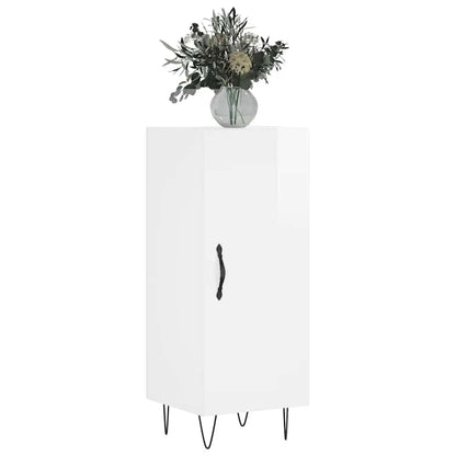 Aparador 34,5x34x90 cm madeira processada branco brilhante