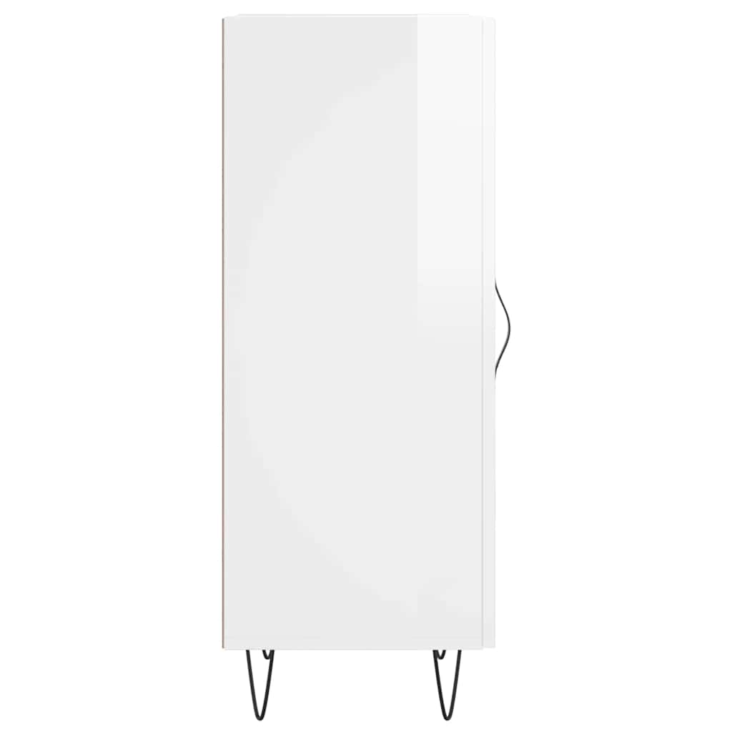 Aparador 34,5x34x90 cm madeira processada branco brilhante