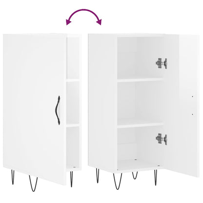 Aparador 34,5x34x90 cm madeira processada branco brilhante