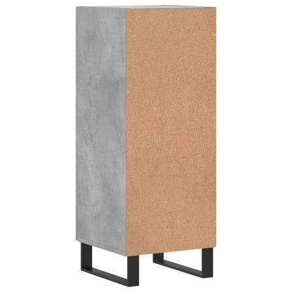 Aparador 34,5x34x90 cm madeira processada cinza cimento