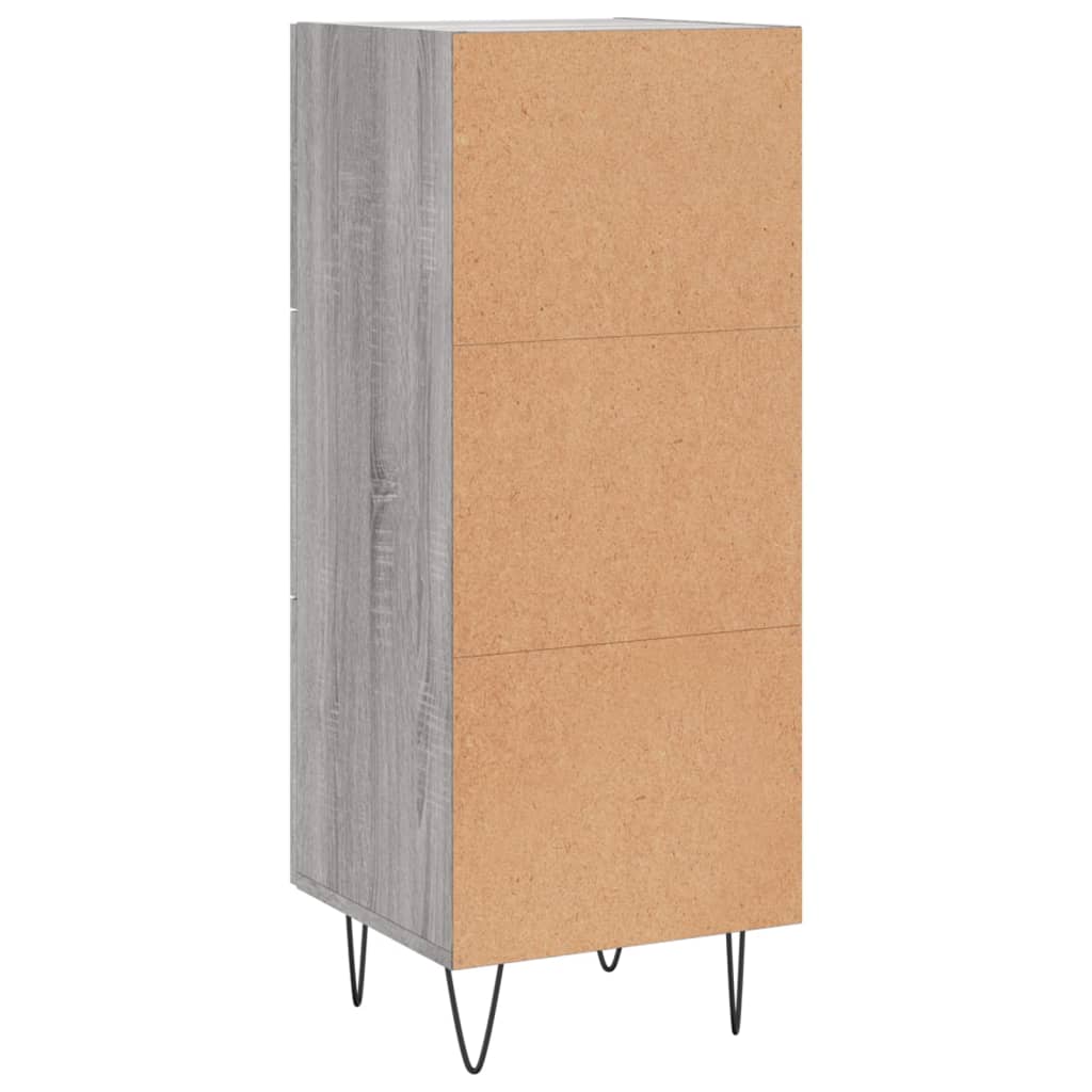 Aparador 34,5x34x90 cm derivados de madeira sonoma cinzento