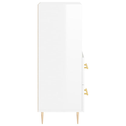 Aparador 34,5x34x90 cm madeira processada branco brilhante