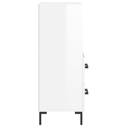 Aparador 34,5x34x90 cm madeira processada branco brilhante