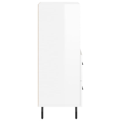 Aparador 34,5x34x90 cm madeira processada branco brilhante