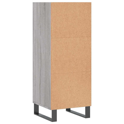 Aparador 34,5x32,5x90 cm madeira processada cor sonoma cinzento