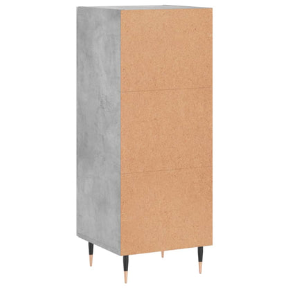 Aparador 34,5x34x90 cm madeira processada cinza cimento