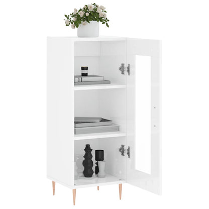 Aparador 34,5x34x90 cm madeira processada branco brilhante